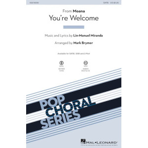 You're Welcome (from Moana) (arr. Mark Brymer) - Percussion